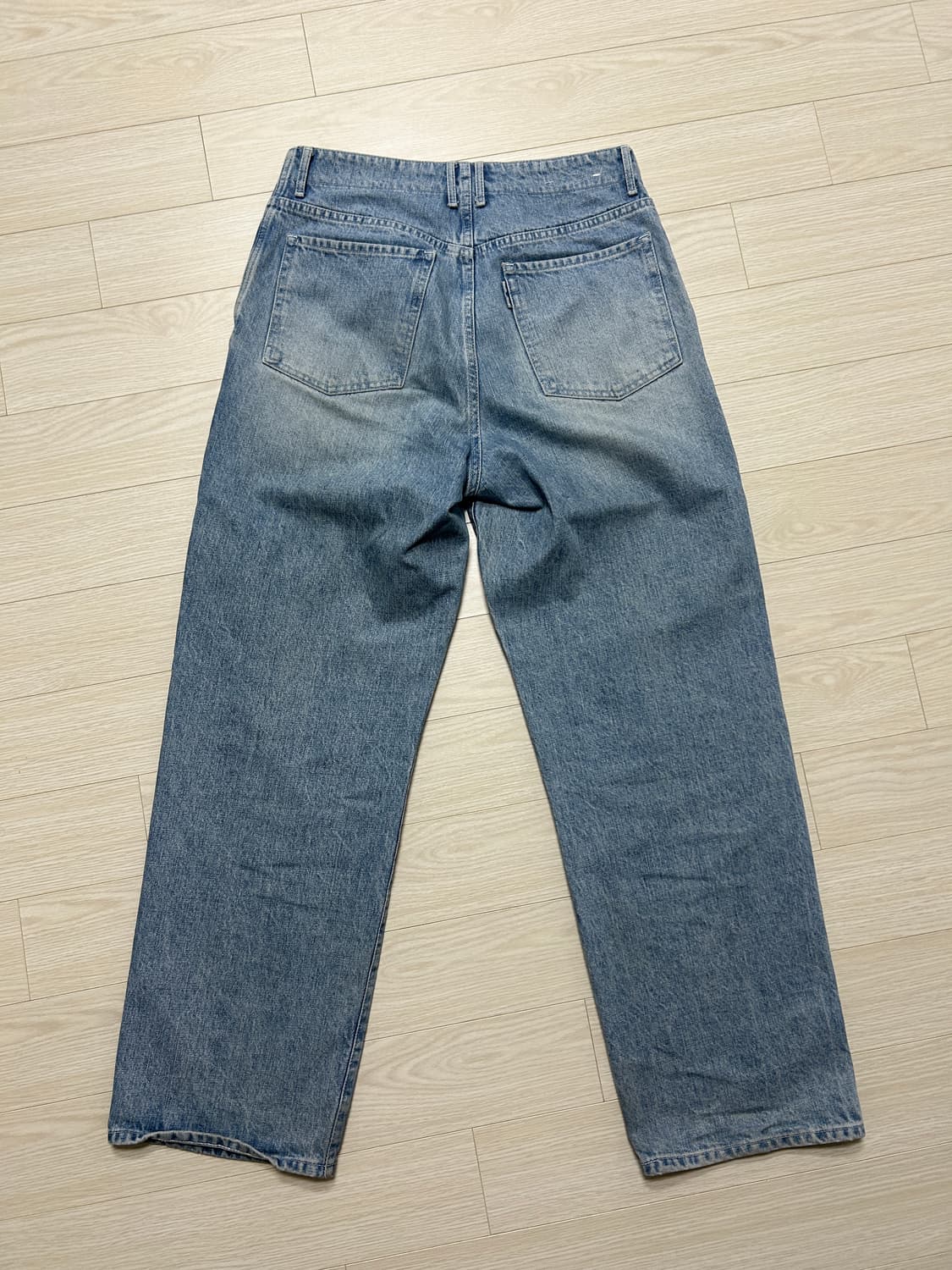 포터리 와이드 데님 2사이즈 라이트 블루 상품이미지4