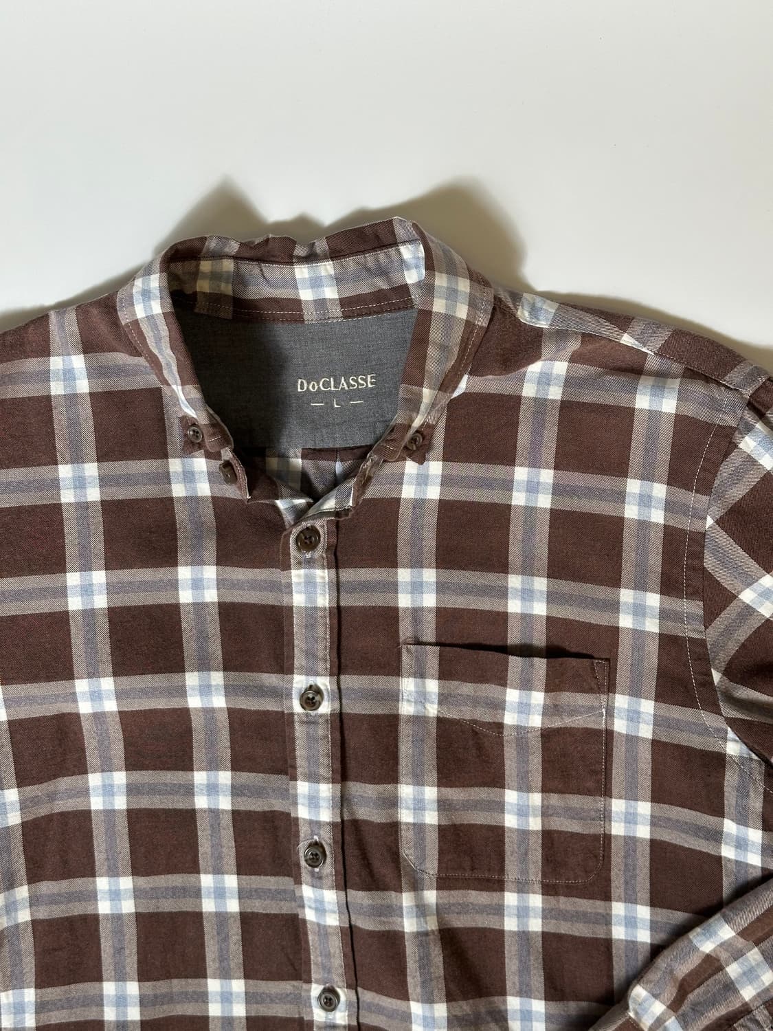 브라운 체크 셔츠  상품이미지2