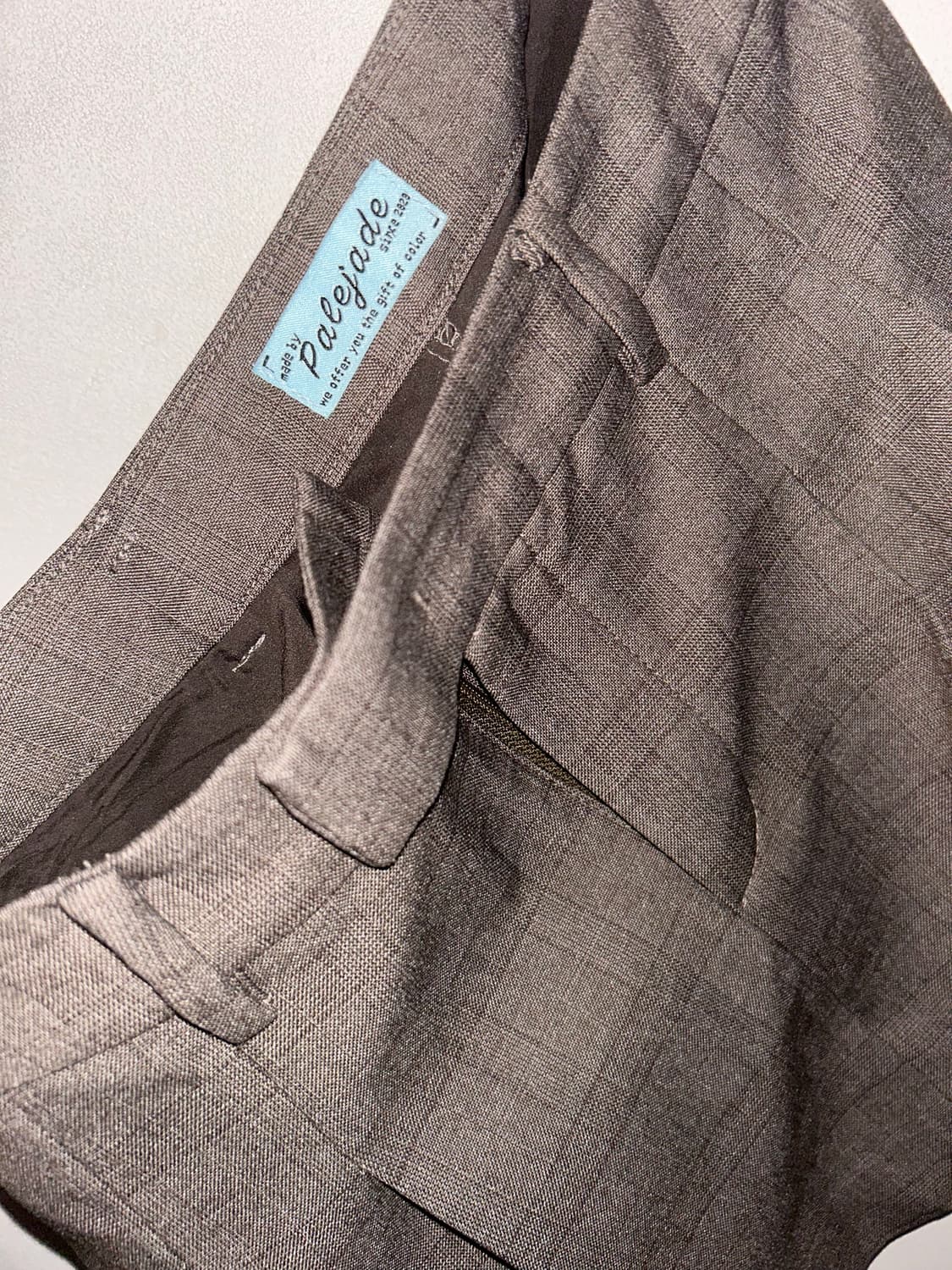 Demure Crop Set-Up Jacket In Brown+skirt 상품이미지4