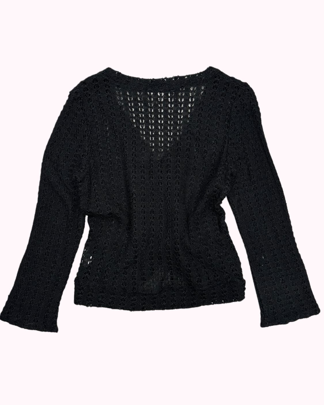 shirring crop crochet knit 상품이미지4