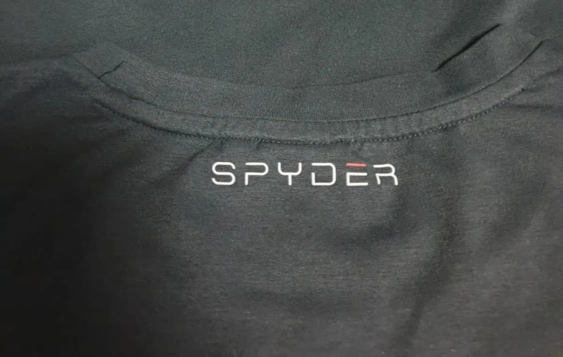 스파이더 기능성 레터링 자수 반팔티 블랙 (XL) 상품이미지3