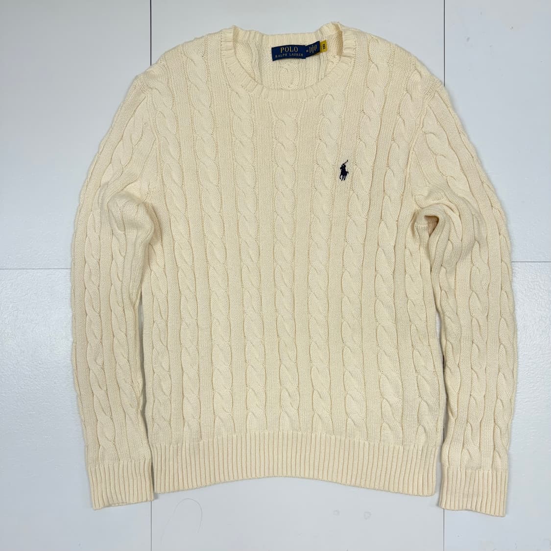 (95M)폴로랄프로렌 케이블 니트 아이보리 신형 상품이미지1