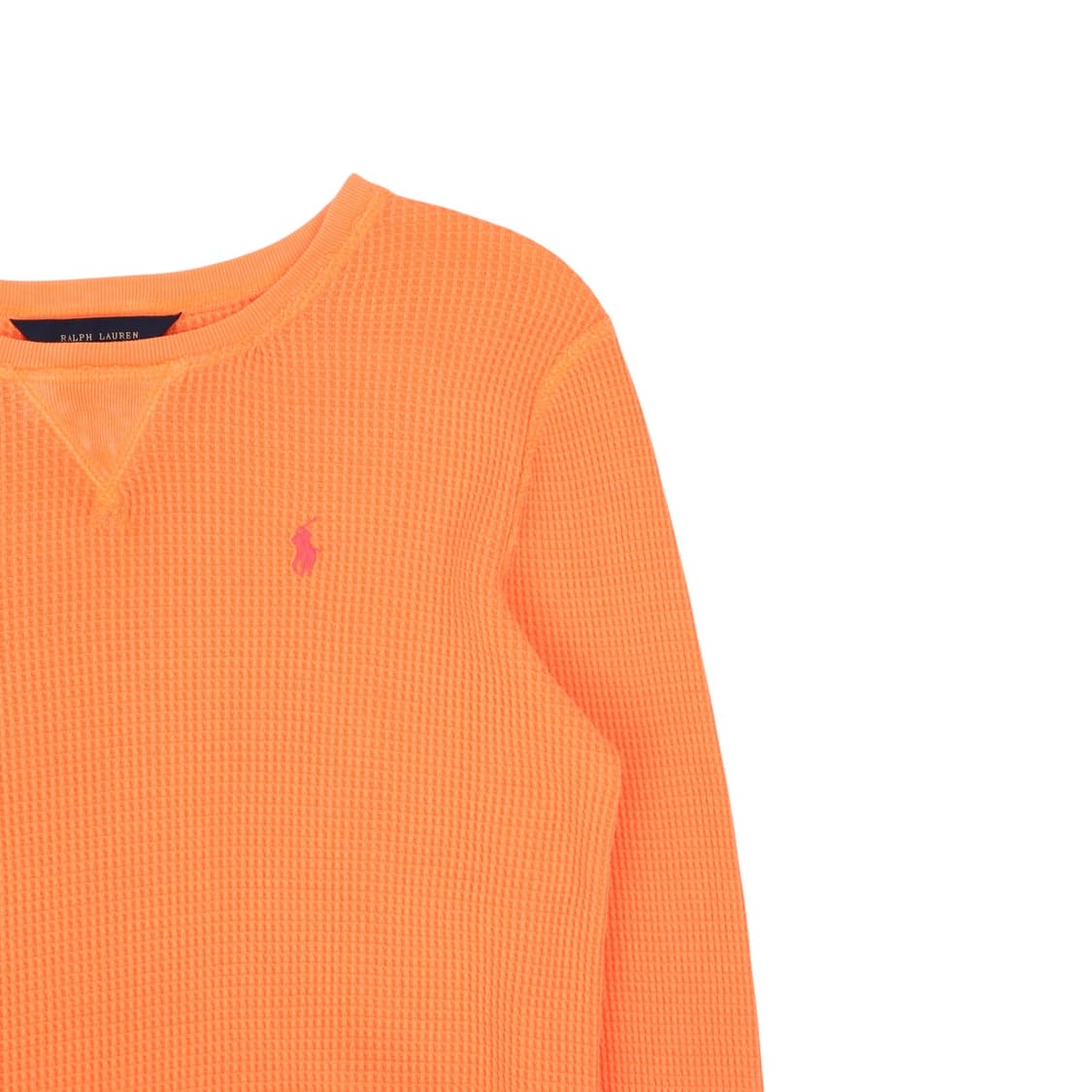 폴로 랄프로렌 오렌지 와플 롱슬리브 상품이미지3