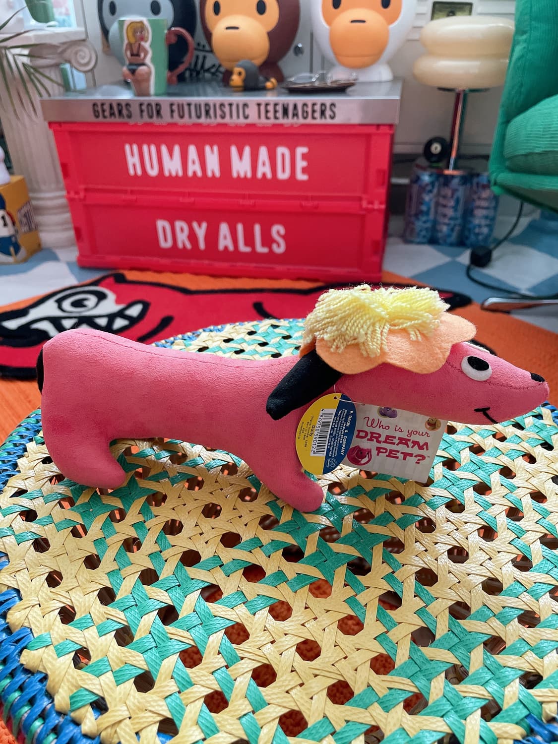 2004 빈티지 드림 펫 핑크 닥스훈트 인형 상품이미지2