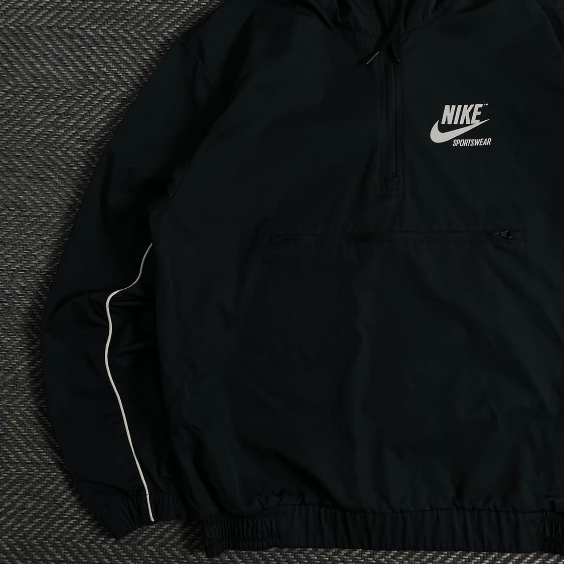 나이키 빅로고 블랙 우븐 아노락 웜업o 3622 상품이미지4