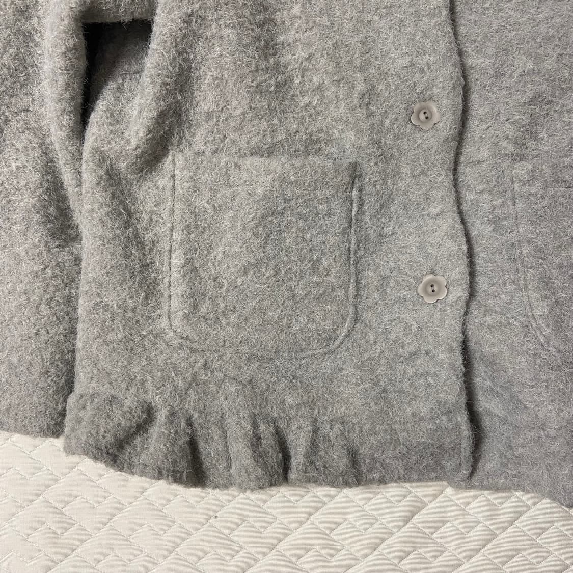 나이엔 라운드 플라켓 숏 코트 상품이미지4