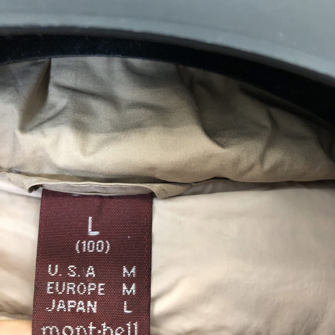 몽벨 구스다운 경량패딩 여성 L 상품이미지5