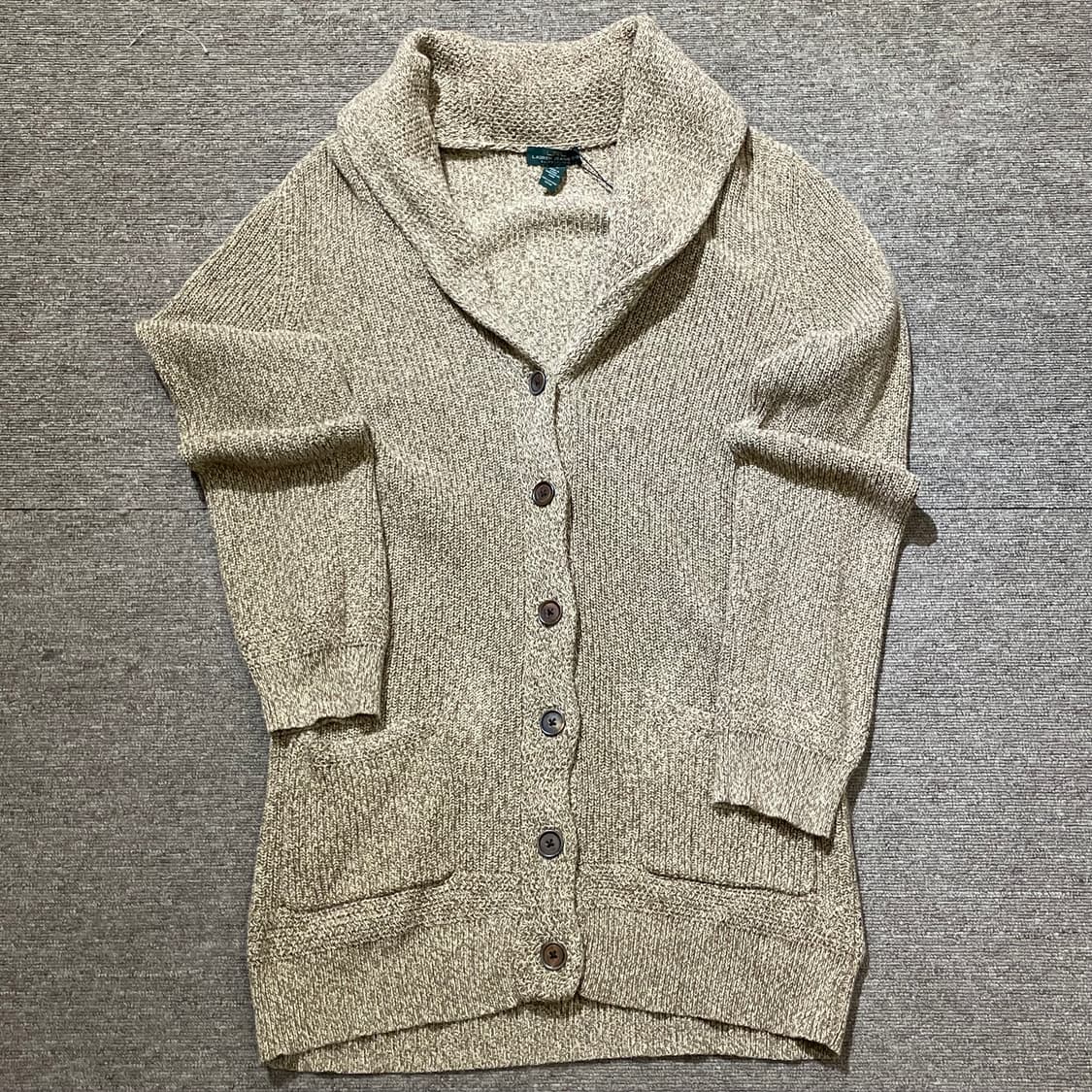 (XL) Lauren 로렌 랄프 로렌 숄 카라 버튼 니트 가디건 상품이미지3