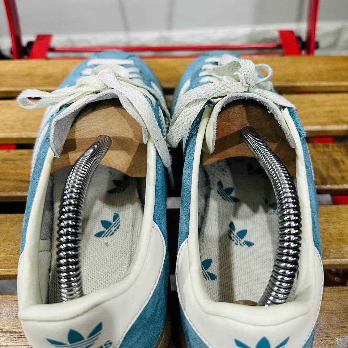 245) 아디다스 운동화 여성 여자 신발 뮌헨 스카이블루 스웨이드 상품이미지5