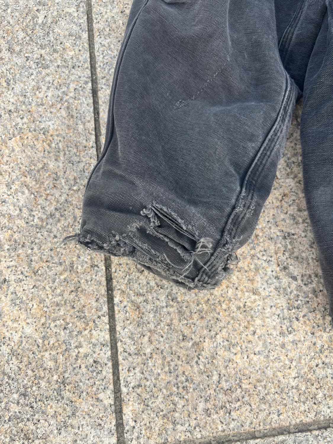 빈티지 칼하트 덕 자켓 블랙 페이드 상품이미지5