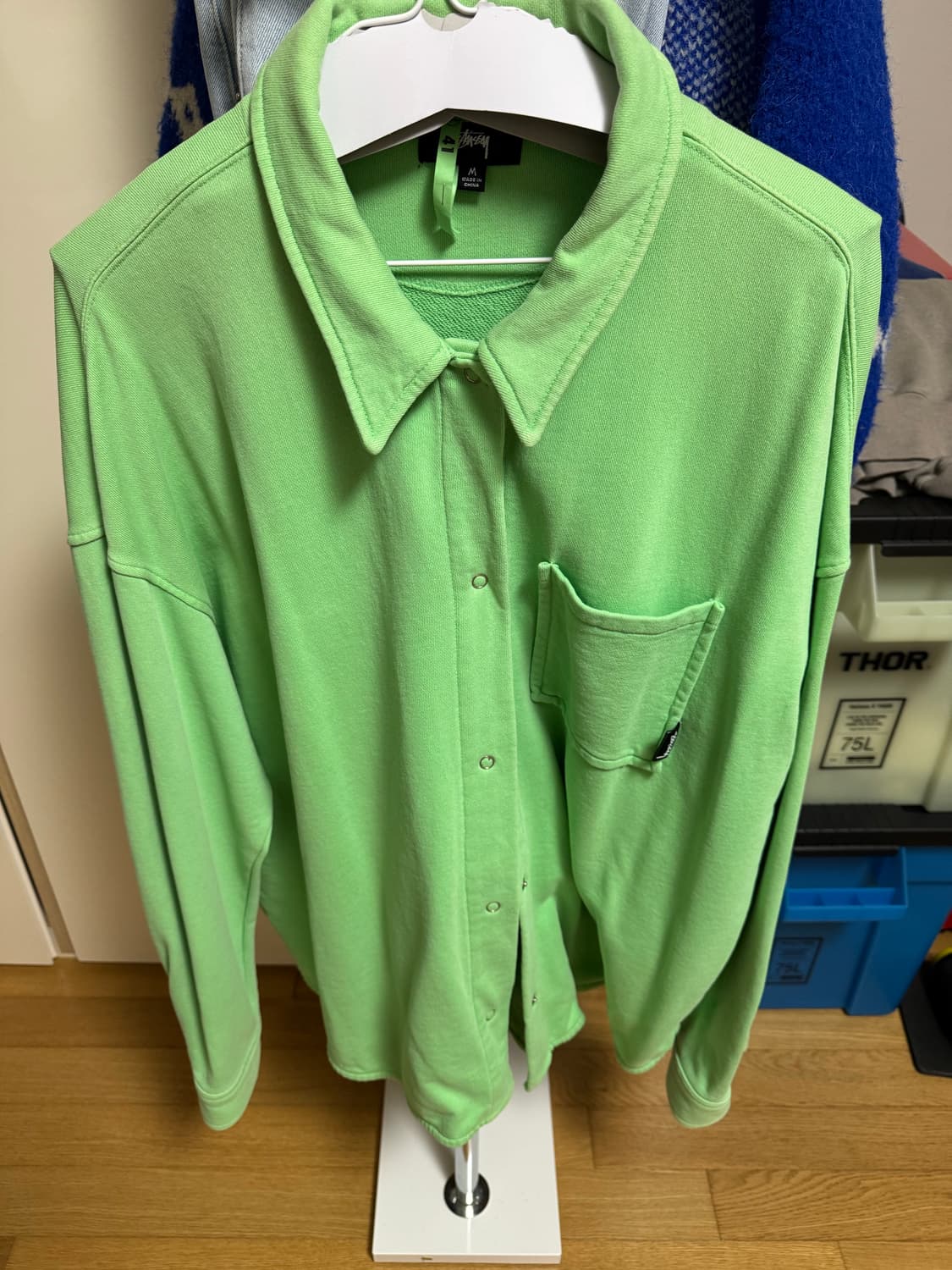 스투시 그린 셔츠 자켓 판매합니다!!!!!!!!! 상품이미지2