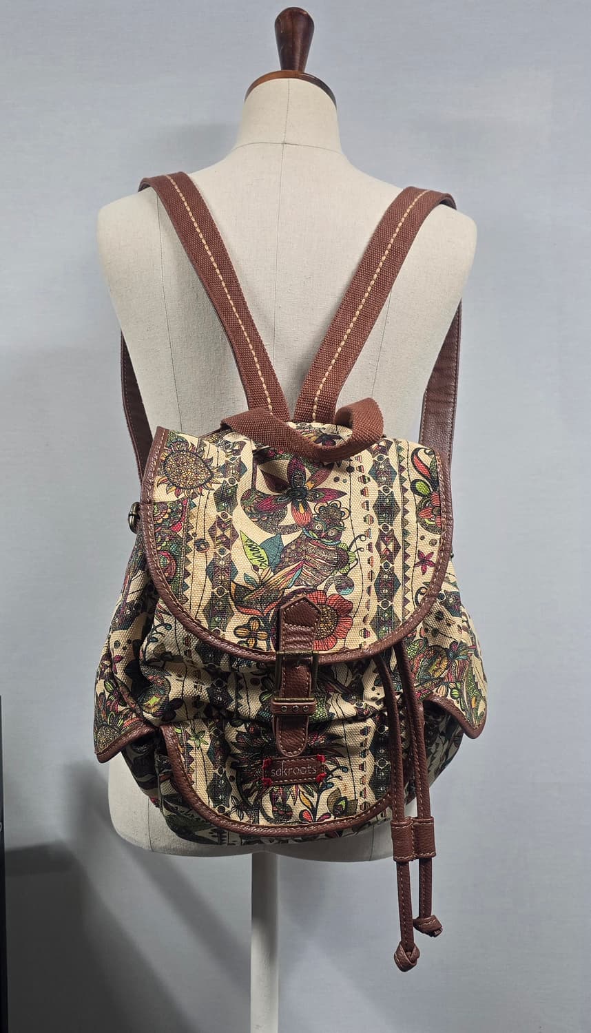 Sakroots oriental cloth leather backpack 상품이미지1