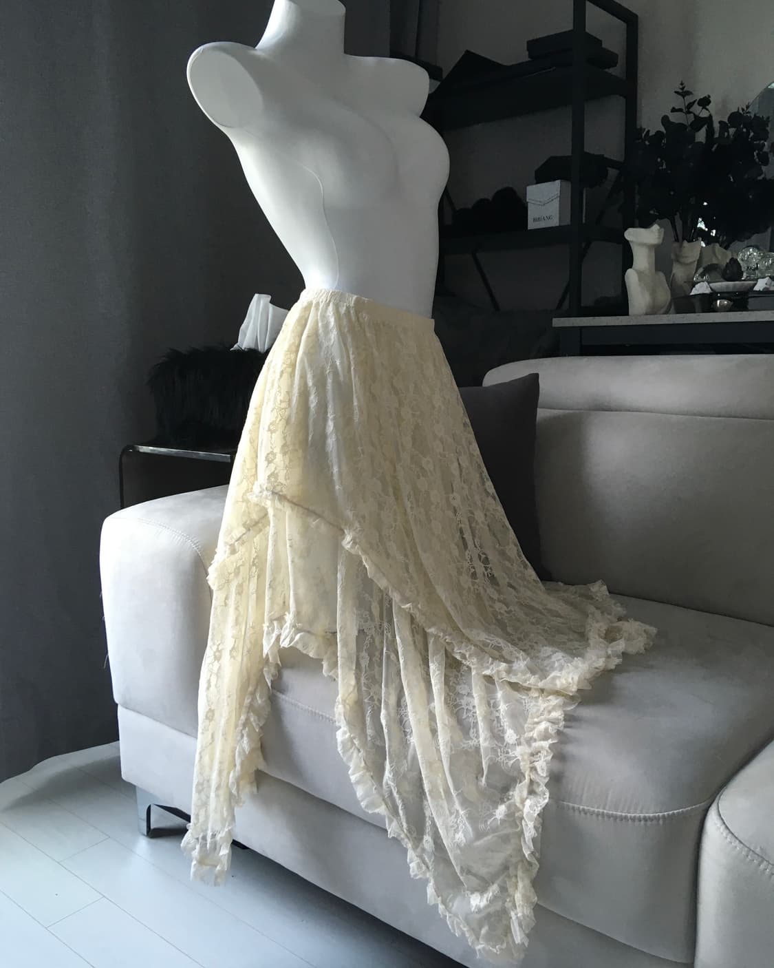 ༒ Lace long skirt 상품이미지3