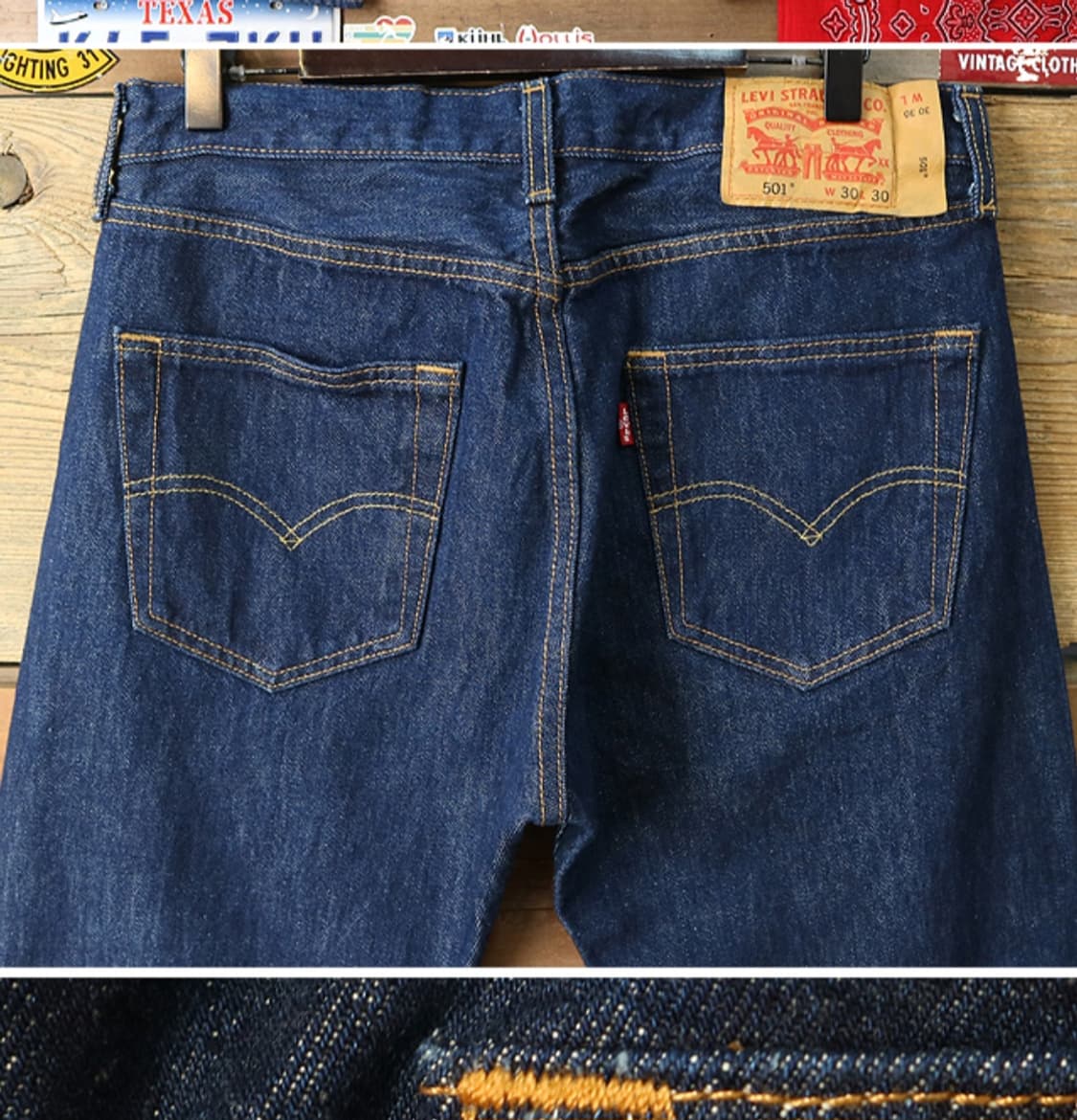 
LEVIS 리바이스 501 진청 데님 30사이즈  상품이미지5