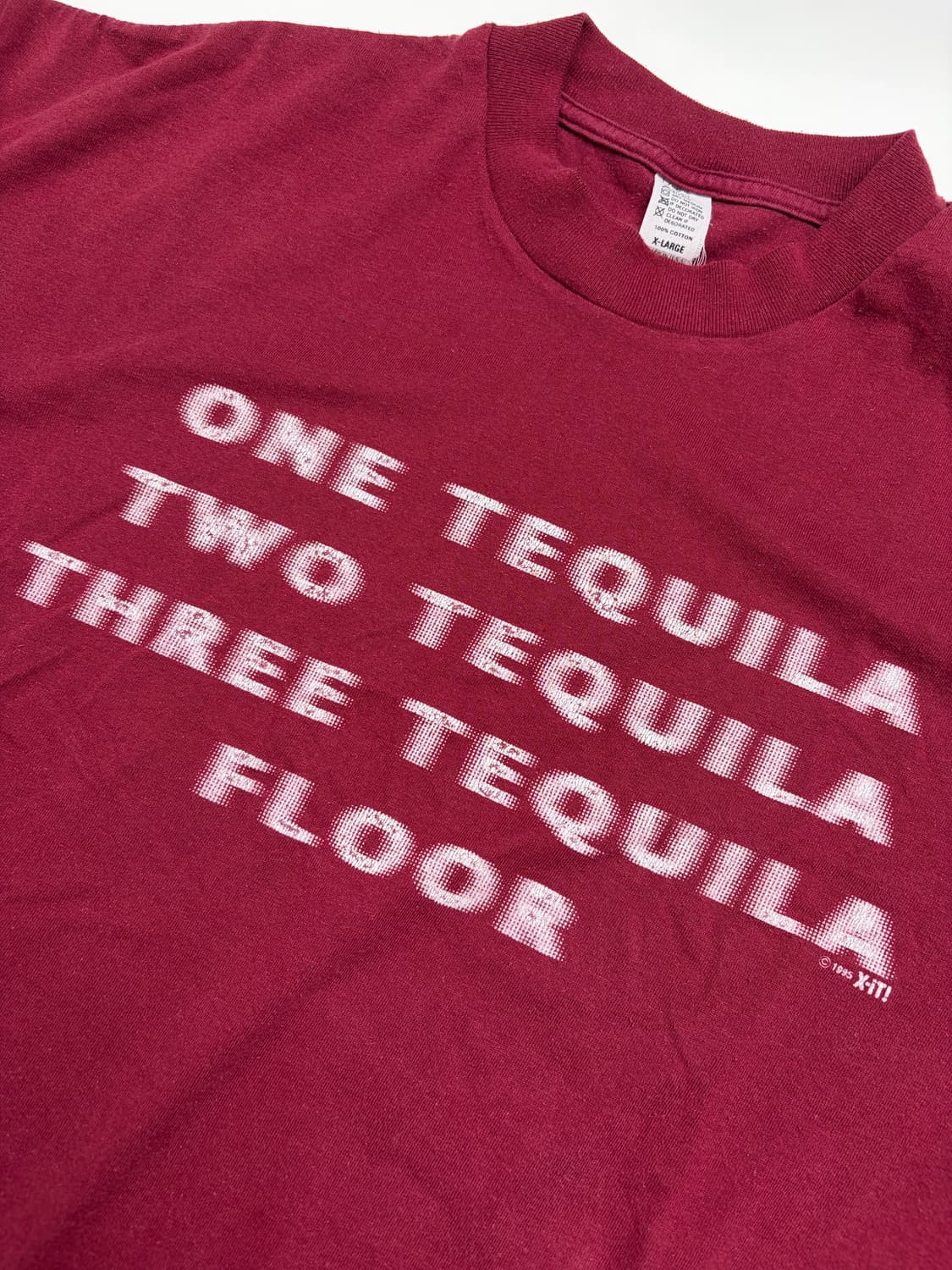 90s Tequila Tee (burgundy) 상품이미지4