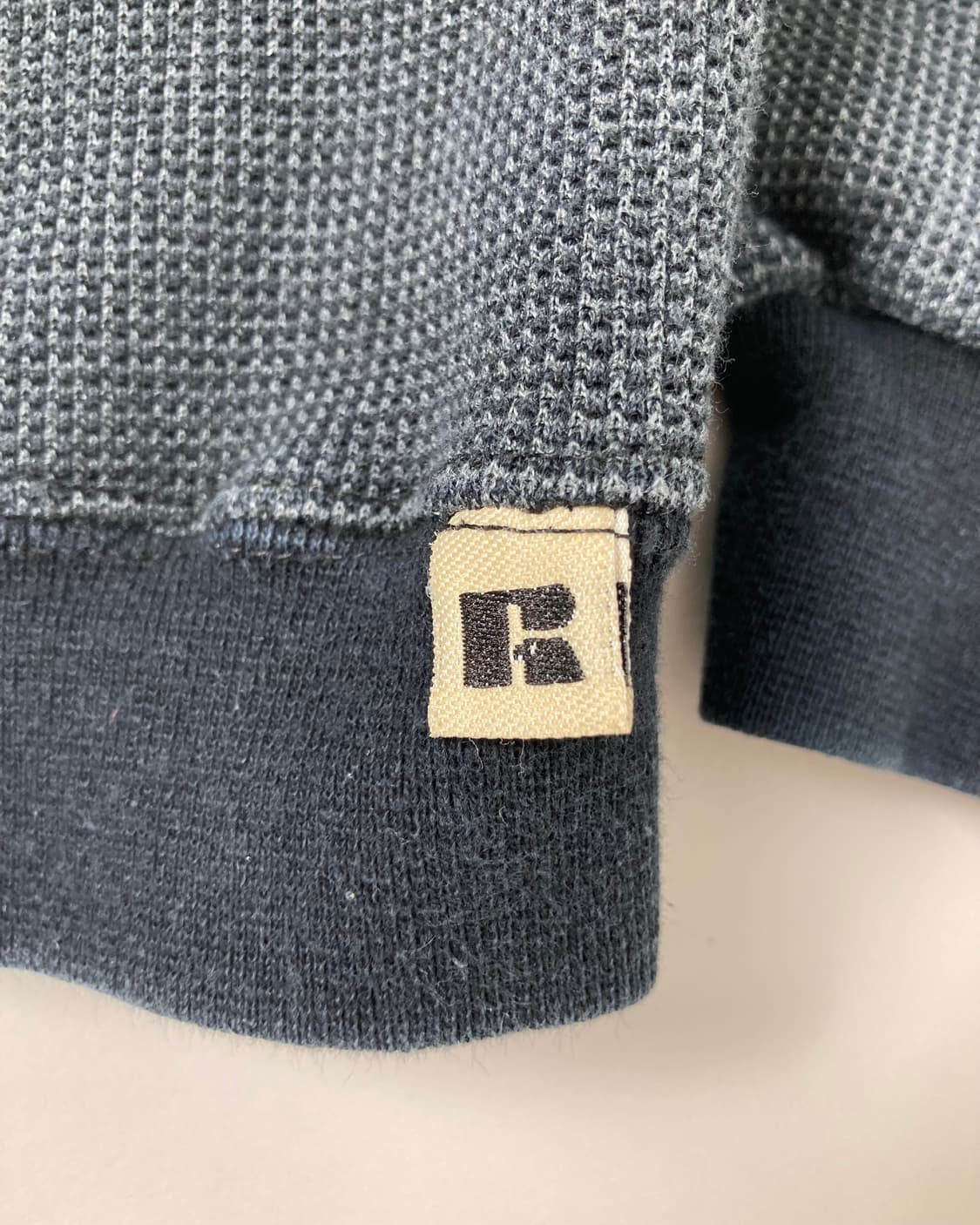 90s Russell Thermal Quarter Sweatshirt 상품이미지5