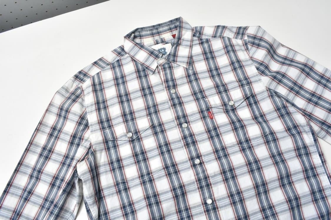 리바이스 웨스턴 체크 셔츠 남방 S N1199 상품이미지3