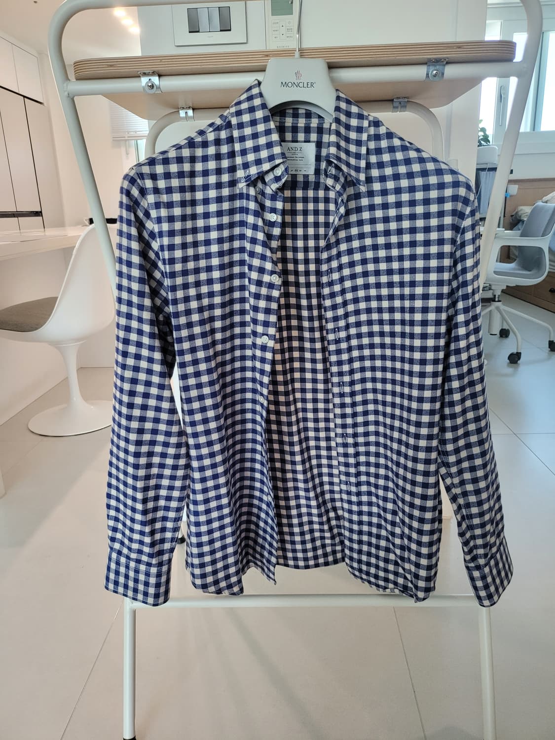 단정함의 정석 – A and z 깅엄 체크 셔츠  상품이미지3