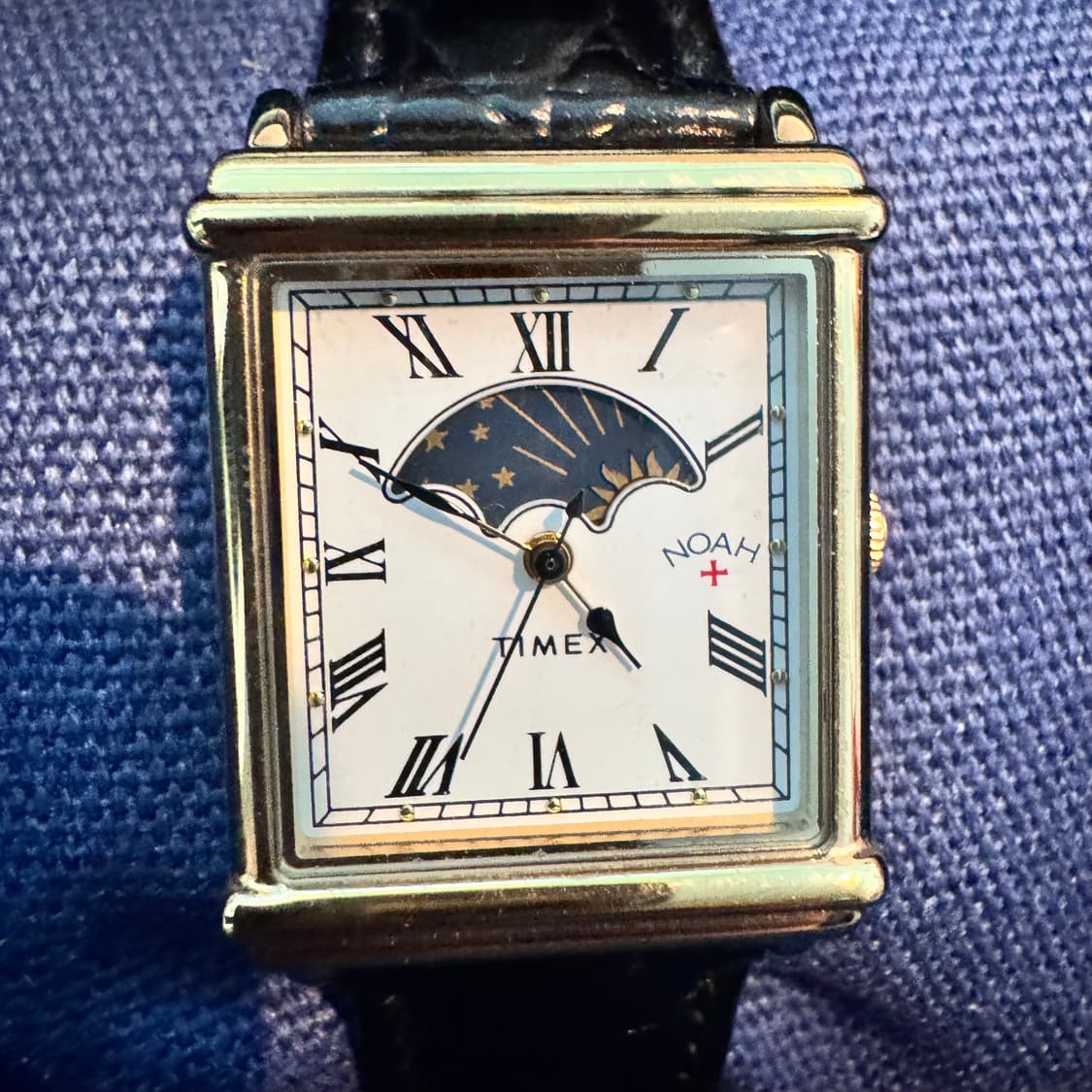 타이맥스 노아 썬앤문 블랙 가죽 시계 상품이미지5