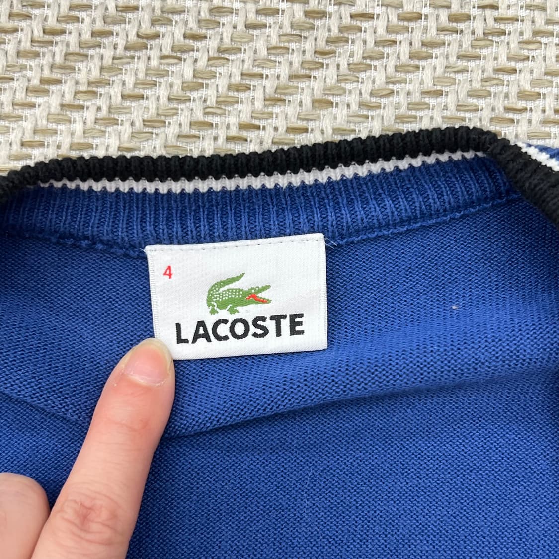 라코스테 브이넥 가디건 r2482 상품이미지5