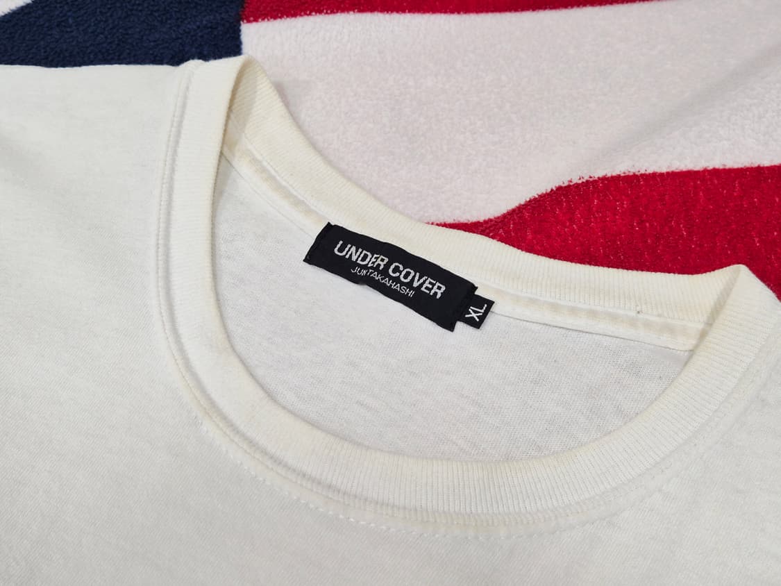 UNDERCOVER 브레인 본 반팔 티셔츠 화이트 상품이미지3