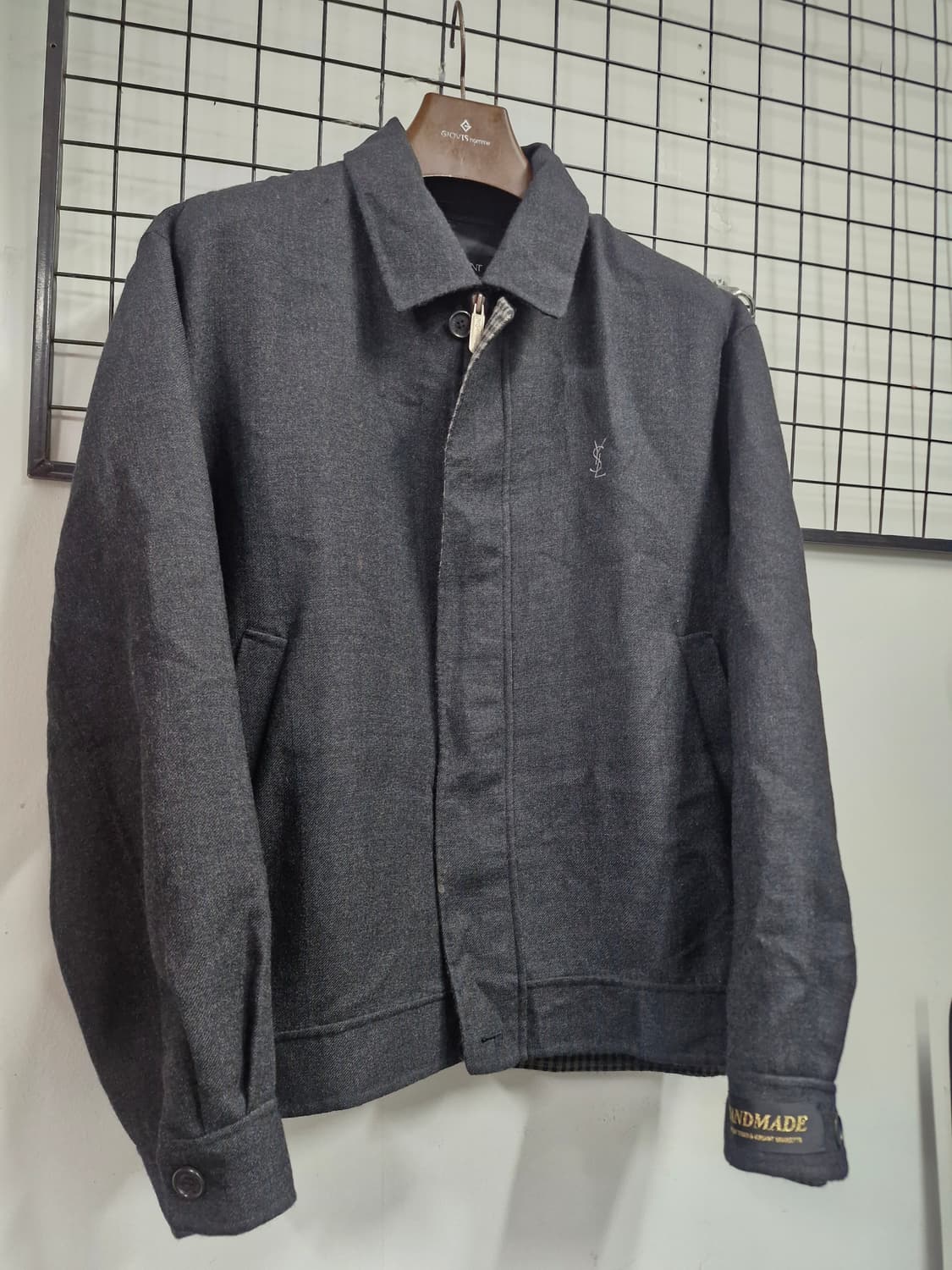 105XL 입생로랑 울 블루종 자켓. 상품이미지2