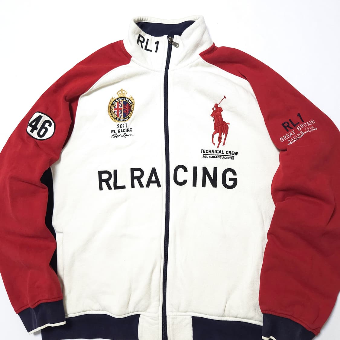 폴로 랄프로렌 빅포니 영국 레이싱 져지 집업 자켓 상품이미지2