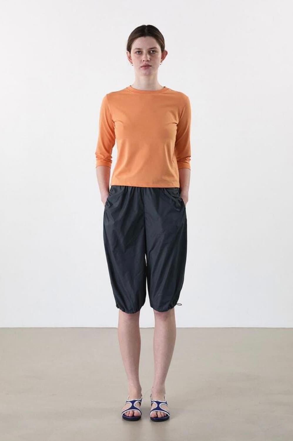 NYLON HALF TRACK PANTS M (BLUE GREY) 상품이미지2