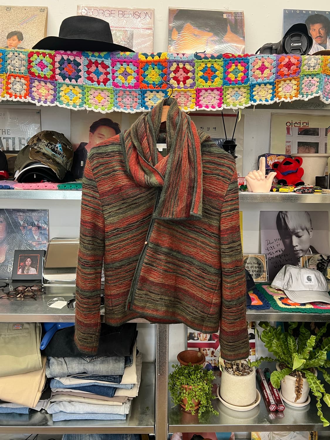 Japanese Vintage 니트 랩 자켓  상품이미지1