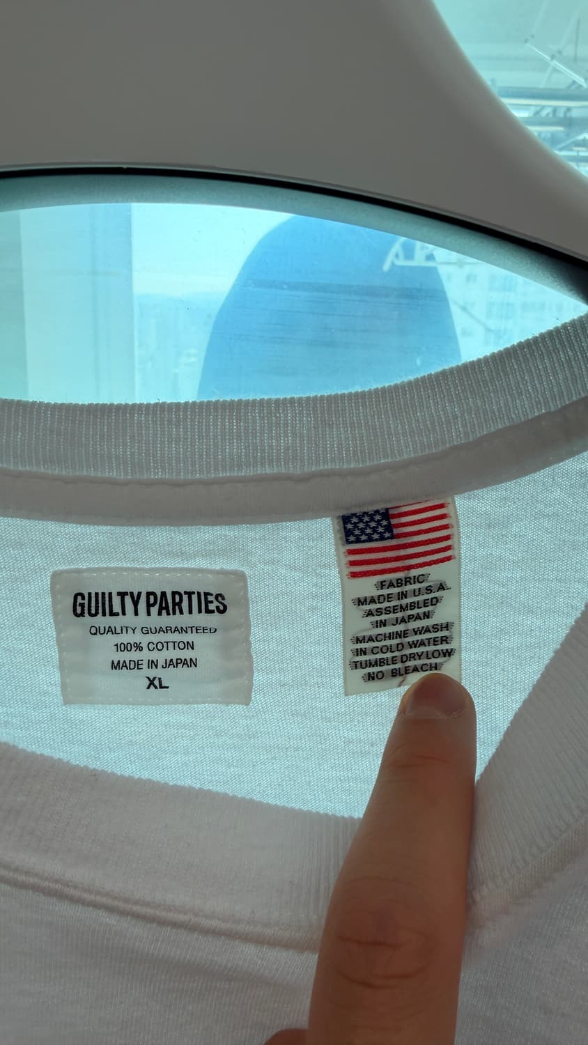 와코마리아 백프린팅 티셔츠 XL 상품이미지3