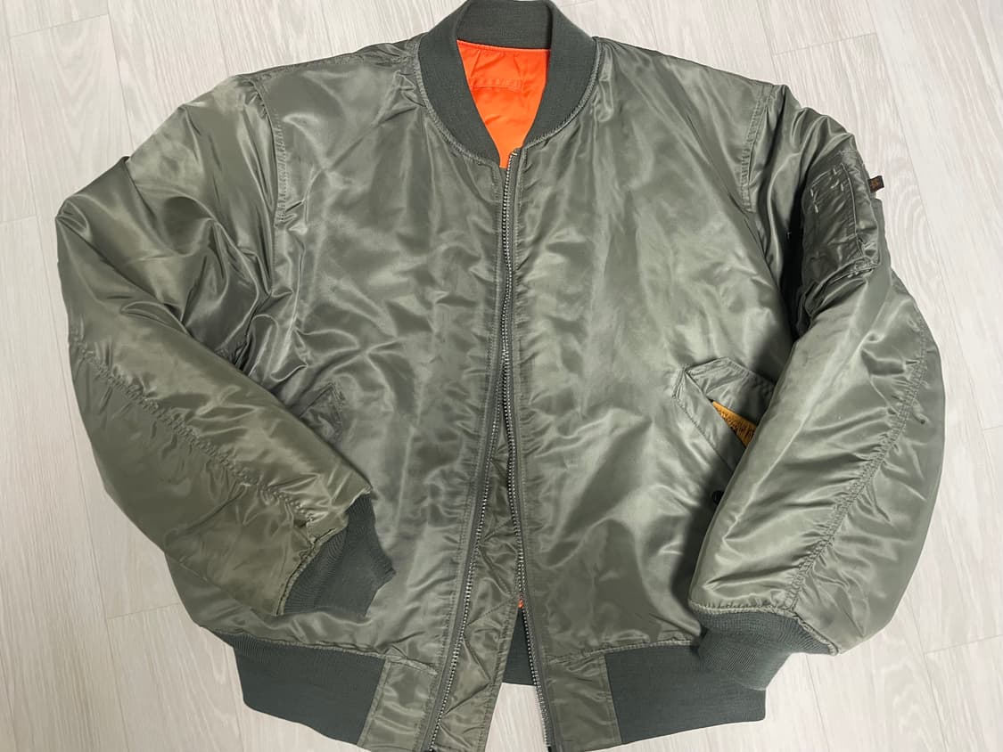 알파인더스트리 ma-1 XL 90s 빈티지 항공점퍼 상품이미지8