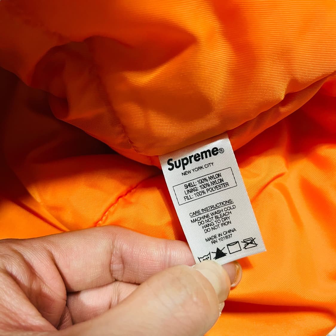 슈프림 ARC 로고 N-3B 네이비 후디 민트급 카파 상품이미지7