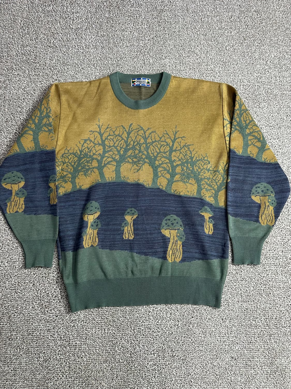 빈티지 미쏘니 스포츠 패턴 니트 상품이미지1