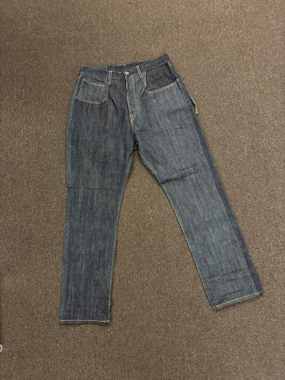 4)Mottainai Denim 빈티지 스티치 디테일 중청 데님팬츠 상품이미지1