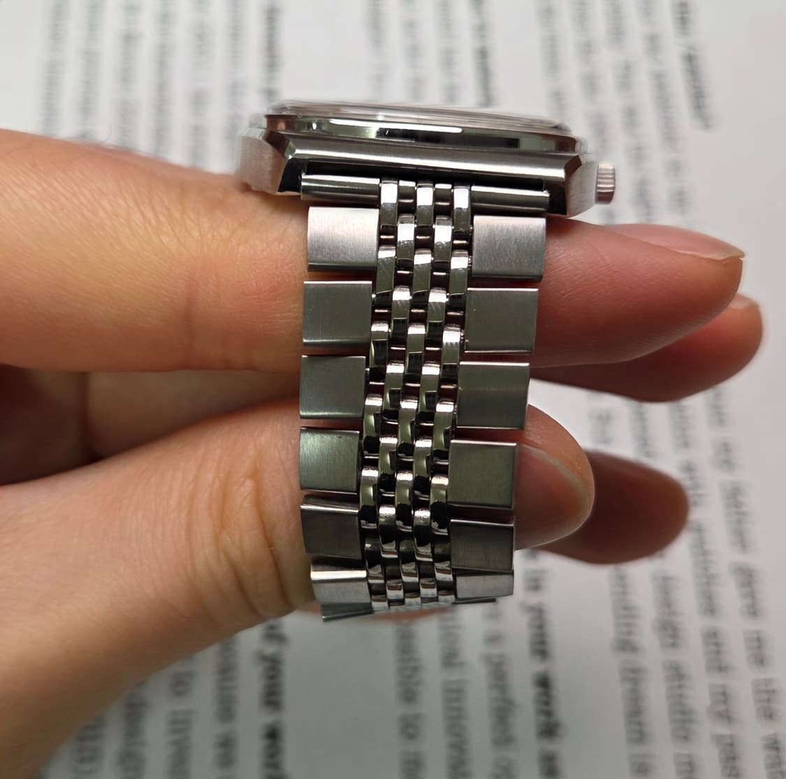 빈티지 오메가 씨마스터 테레비 데이데이트 실버판 (일자형 브슬 ver) 상품이미지6