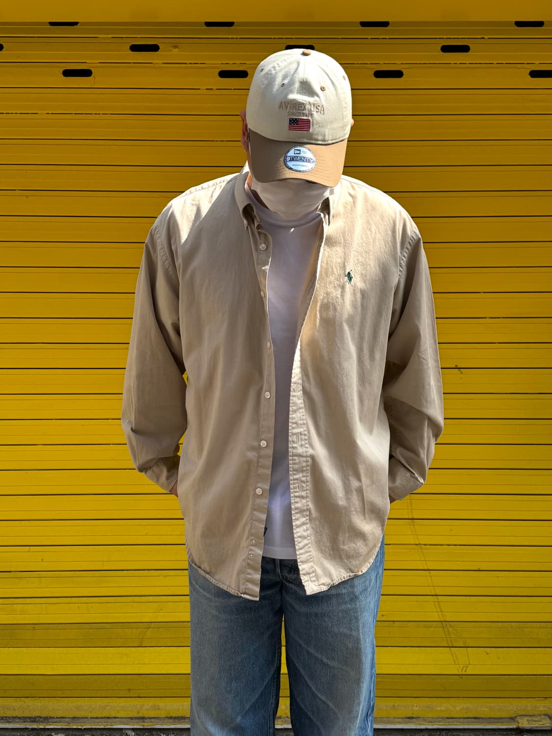 폴로 랄프로렌 옥스포드 셔츠 베이지 XL 상품이미지1