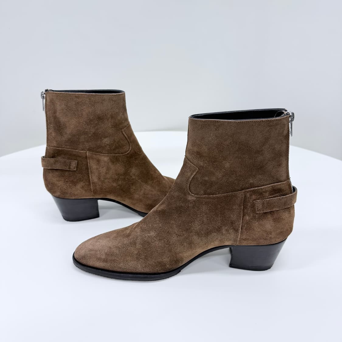 [S급/260] 셀린느 스웨이드 앵클 부츠 브라운 상품이미지5