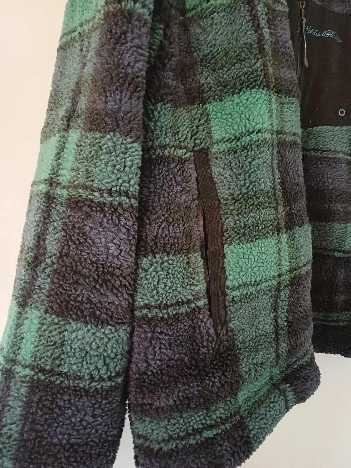 에디바우어 타탄 체크 쉐르파 플리스 자켓 3XL 상품이미지3