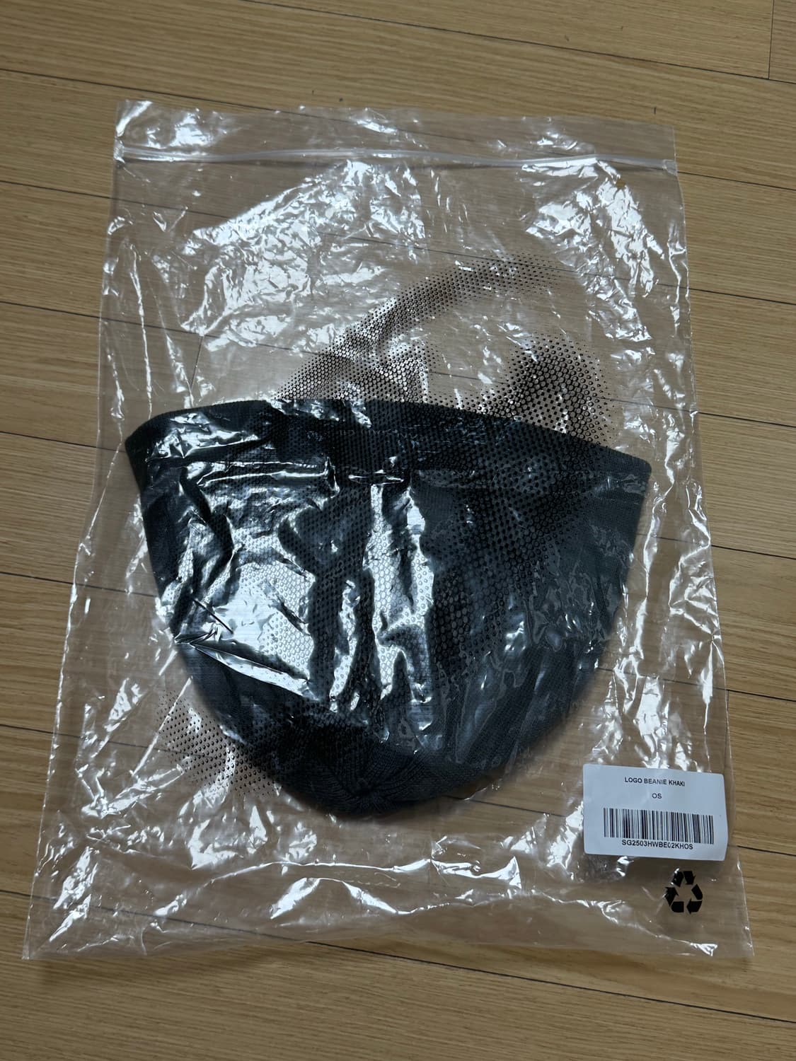 산산기어 로고 비니 카키 25FW 상품이미지6