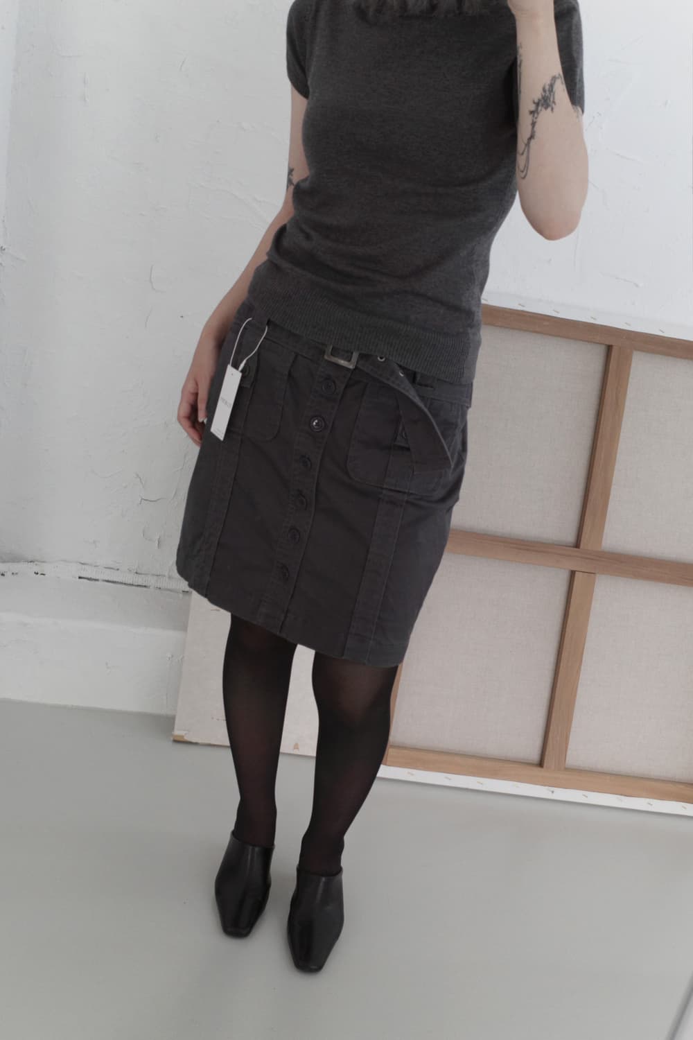 calvin klein) belt skirt  상품이미지8