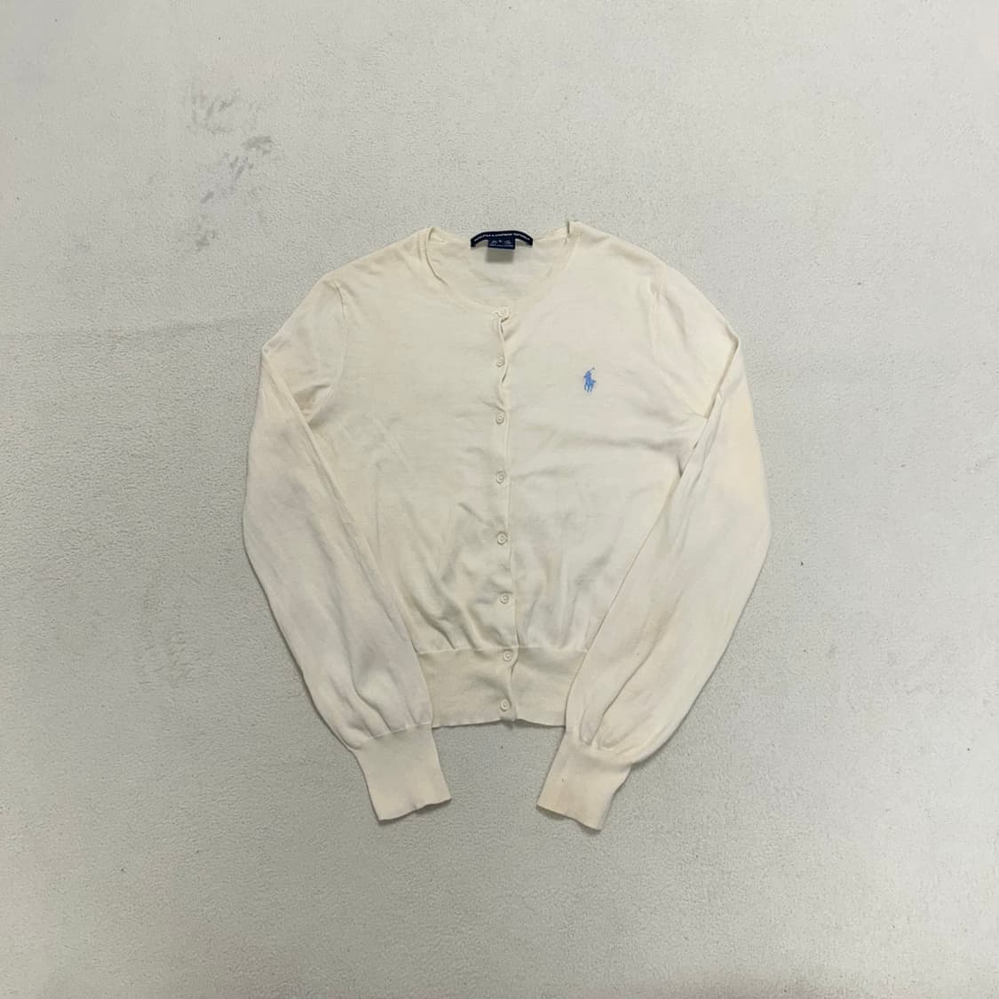 Polo ivory cardigan 상품이미지4