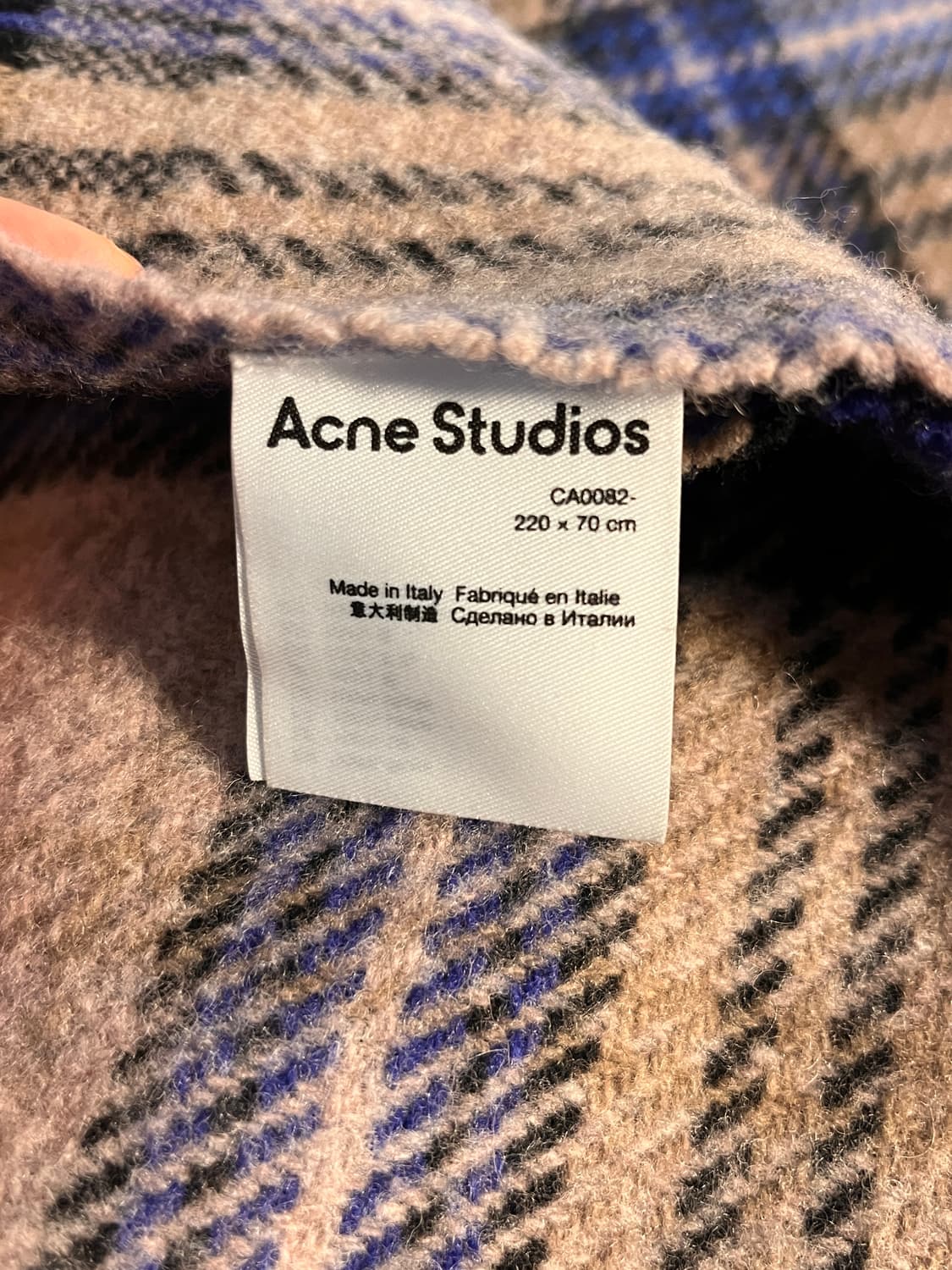 Acne Studios 오트밀 머플러 상품이미지4