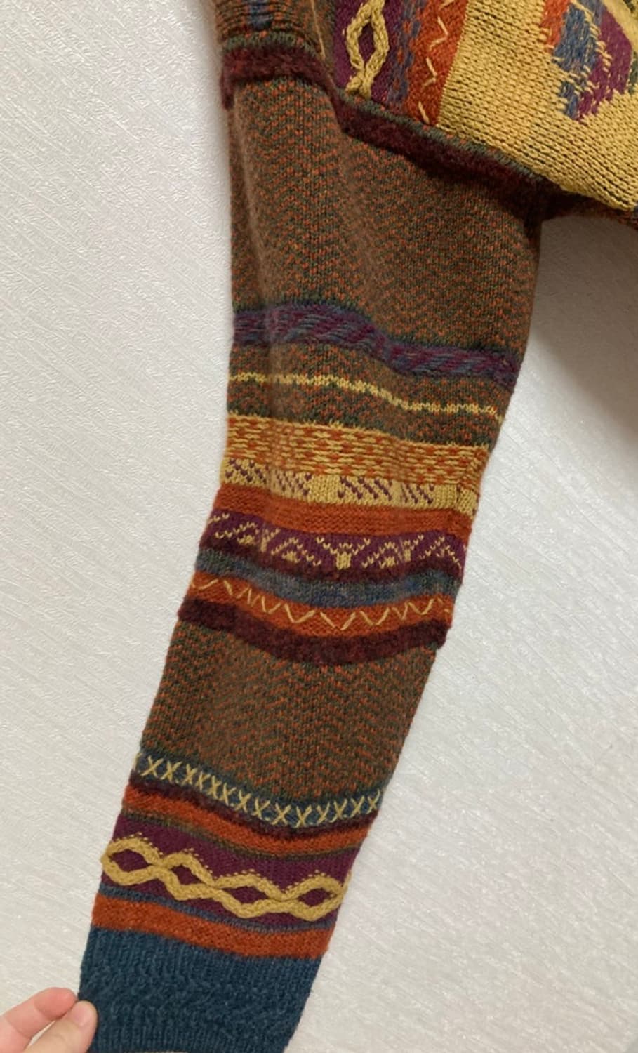 대장급)스노위피크 빈티지 반집업 니트/snowy peak 상품이미지4