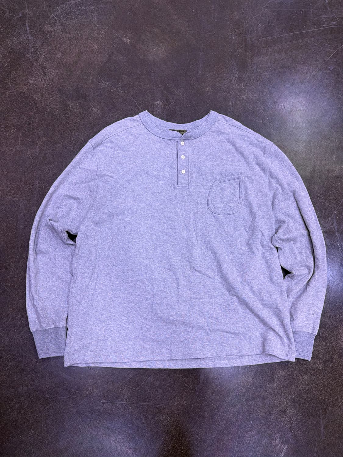 유니폼브릿지 헨리넥 ls 포켓 긴팔티 멜란지 그레이 XL 상품이미지4