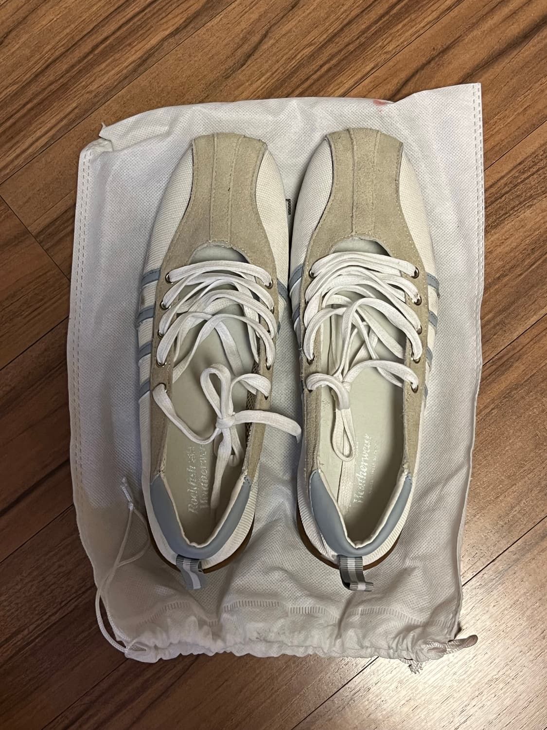 락피쉬 웨더웨어 스니커즈 플랫슈즈 아이보리 스카이블루 상품이미지1