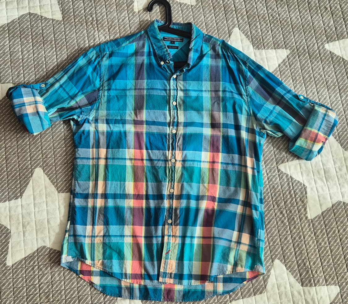 빈티지 타미 힐피거 체크 남방 XL[긴팔/반팔] 상품이미지2