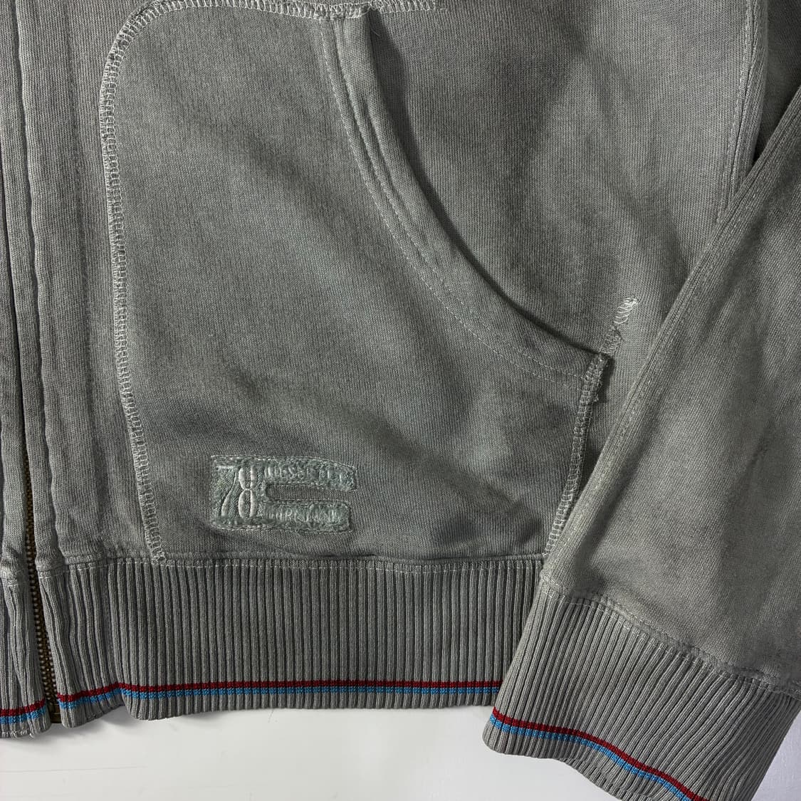 Diesel 디젤 00‘s 피그다이 페이딩 그런지 후드집업 상품이미지5