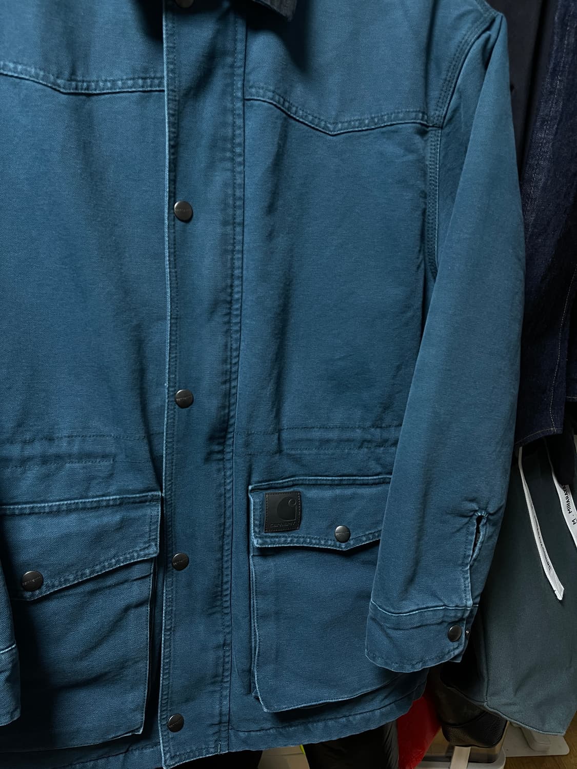 칼하트 wip 산타페 코트 딥라군 m 새상품 상품이미지4