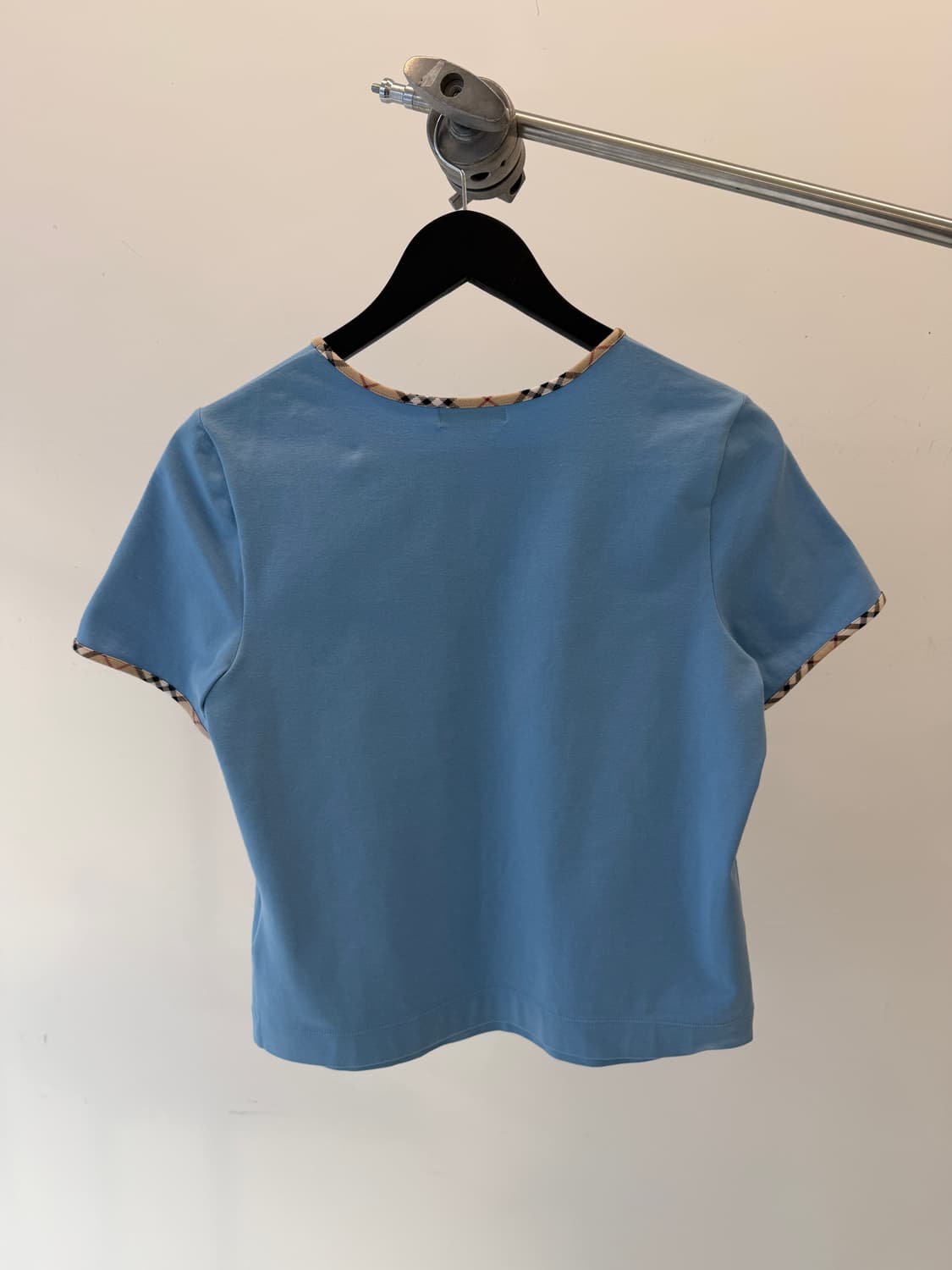 Burberry 버버리 노바체크 넥라인 반팔티셔츠 4 상품이미지4