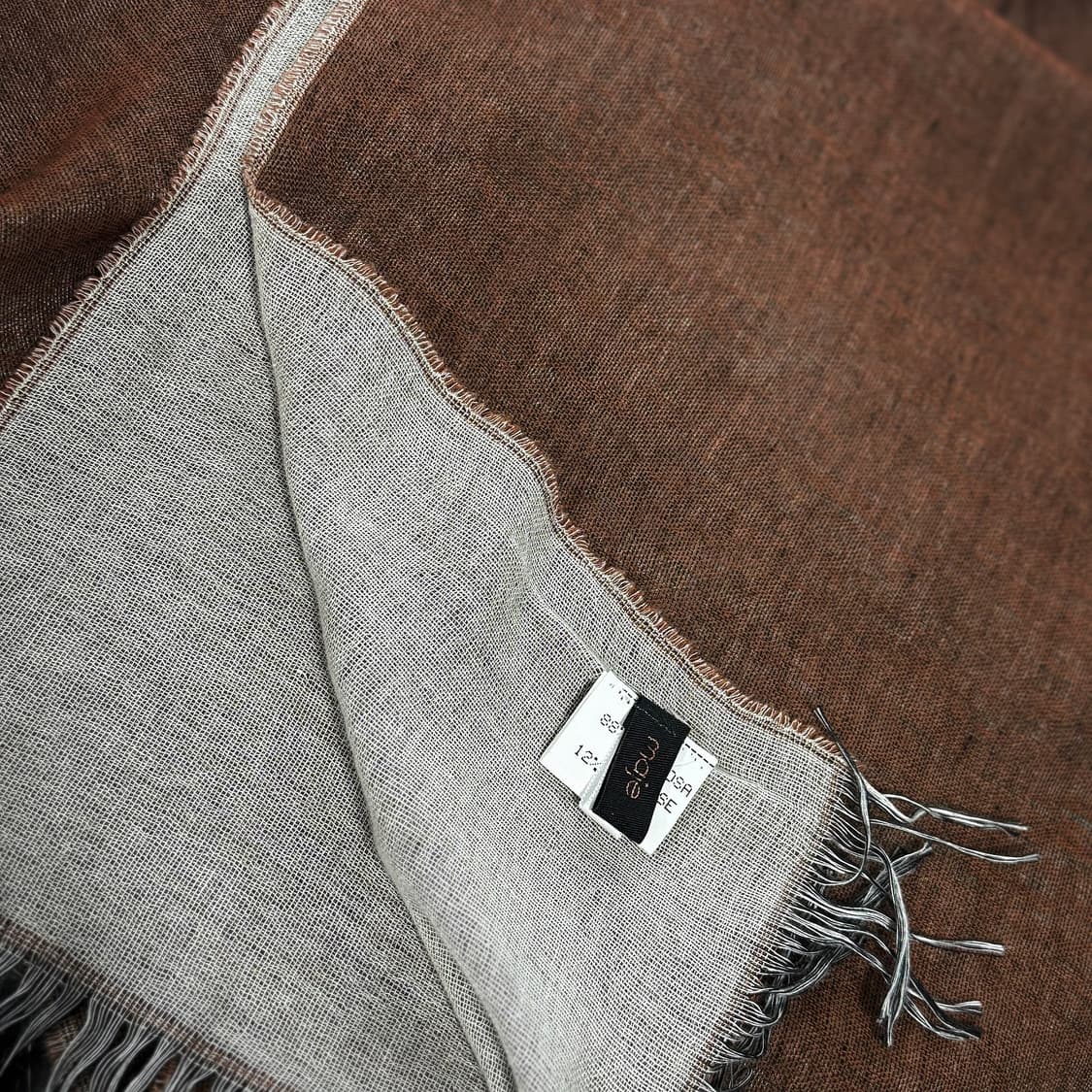 마쥬 maje 컬러배색 울 스카프 상품이미지2